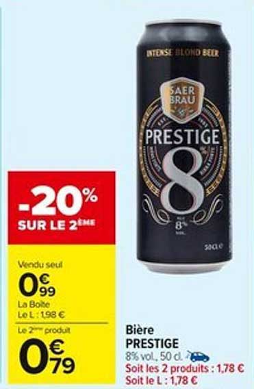 Bière PRESTIGE