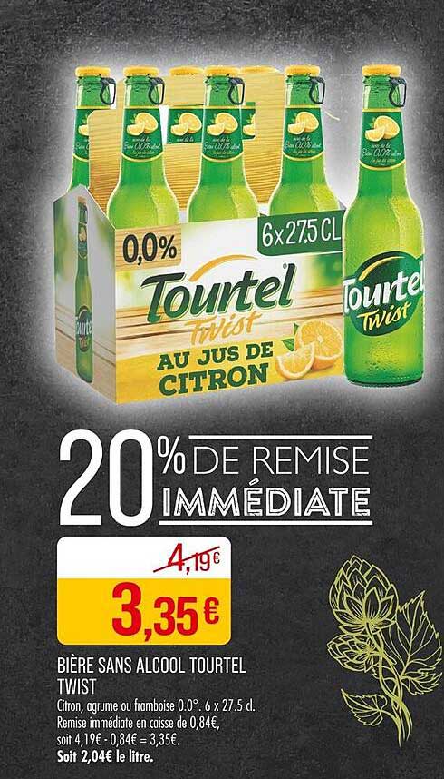 BIÈRE SANS ALCOOL TOURTEL TWIST