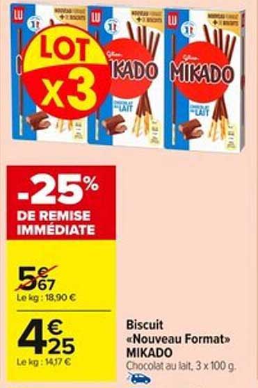 Biscuit «Nouveau Format» MIKADO