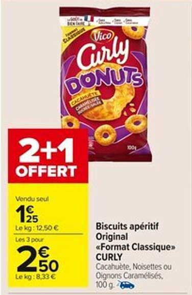 Biscuits apéritif Original « Format Classique » CURLY