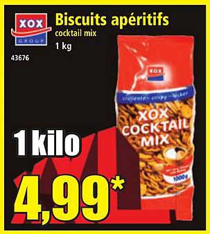 Biscuits apéritifs cocktail mix