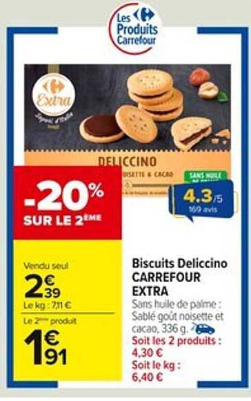 Biscuits Deliccinо CARREFOUR EXTRA