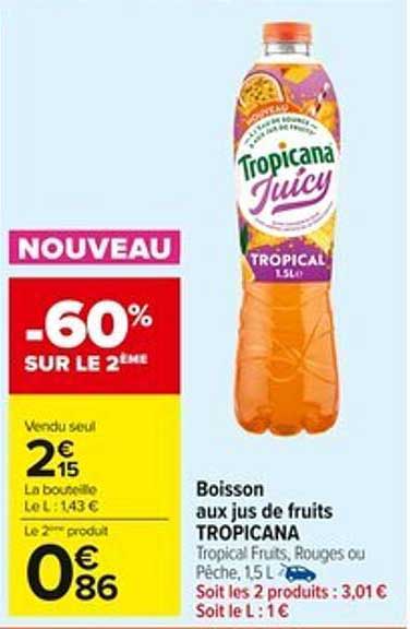 Boisson aux jus de fruits TROPICANA