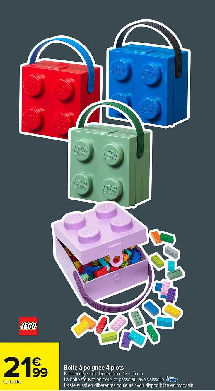 Boîte à poignée 4 plots