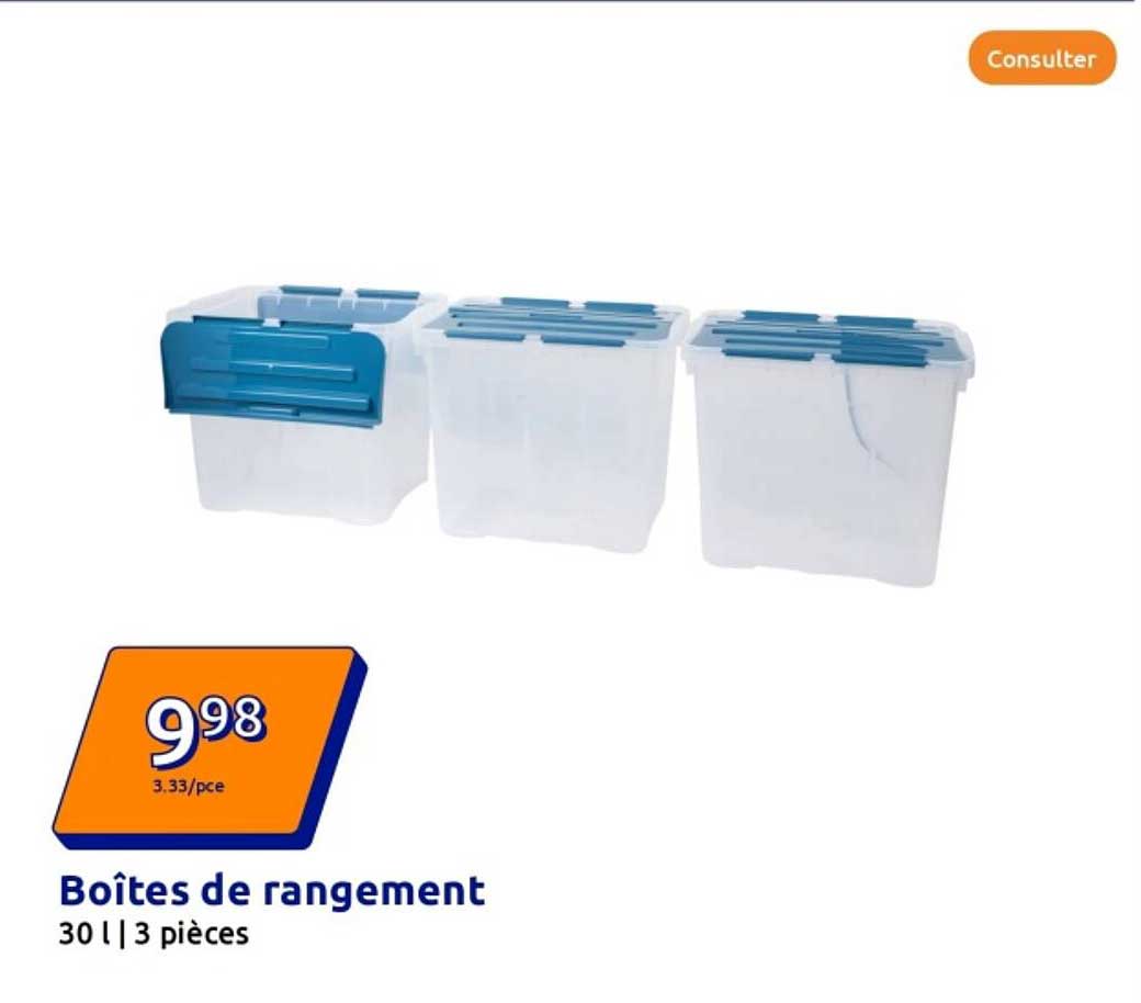 Boîtes de rangement