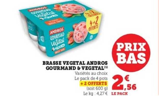BRASSE VEGETAL ANDROS GOURMAND & VEGETAL