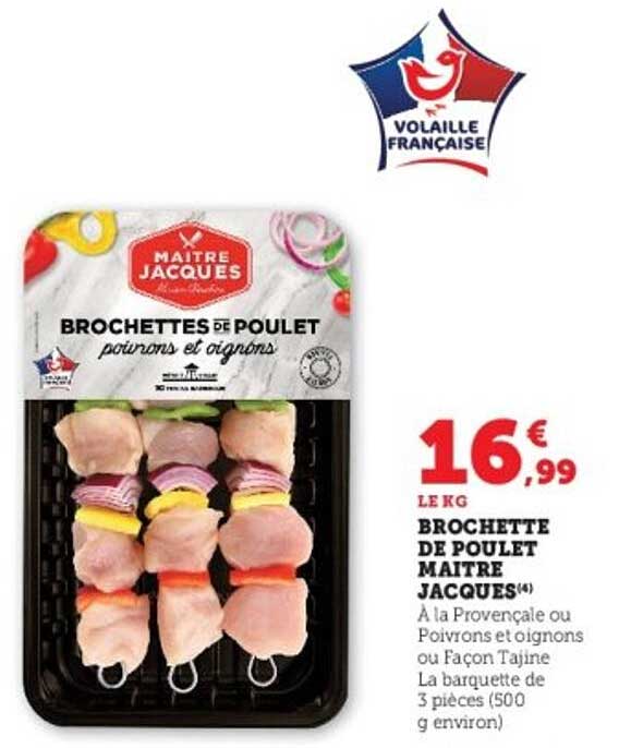 Brochette de Poulet Maître Jacques