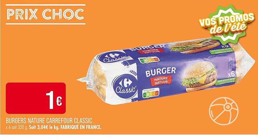 Burgers Nature Carrefour Classic