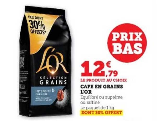 Café en grains L'OR