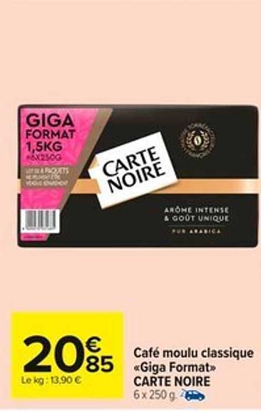 Café moulu classique «Giga Format» CARTE NOIRE