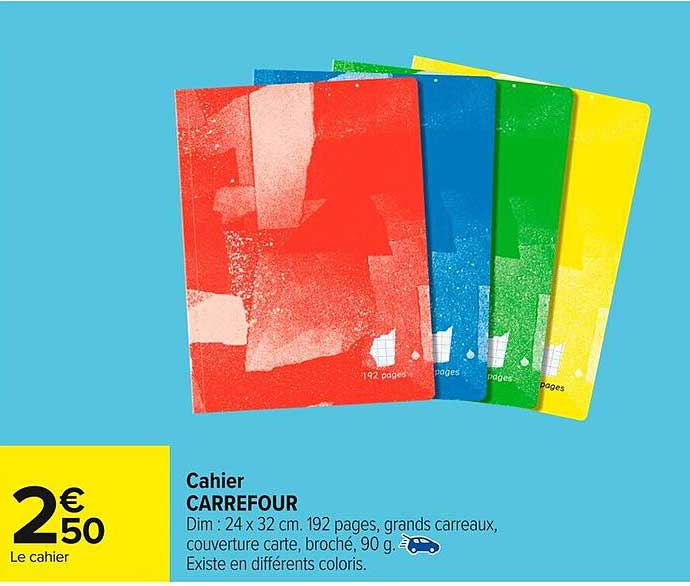 Cahier CARREFOUR