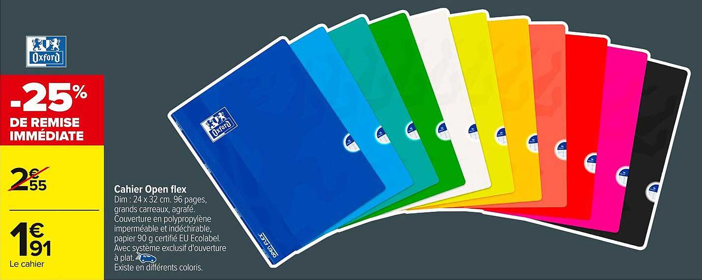 Cahier Open flex