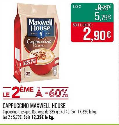CAPPUCCINO MAXWELL HOUSE