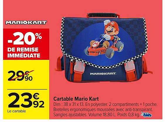Cartable Mario Kart