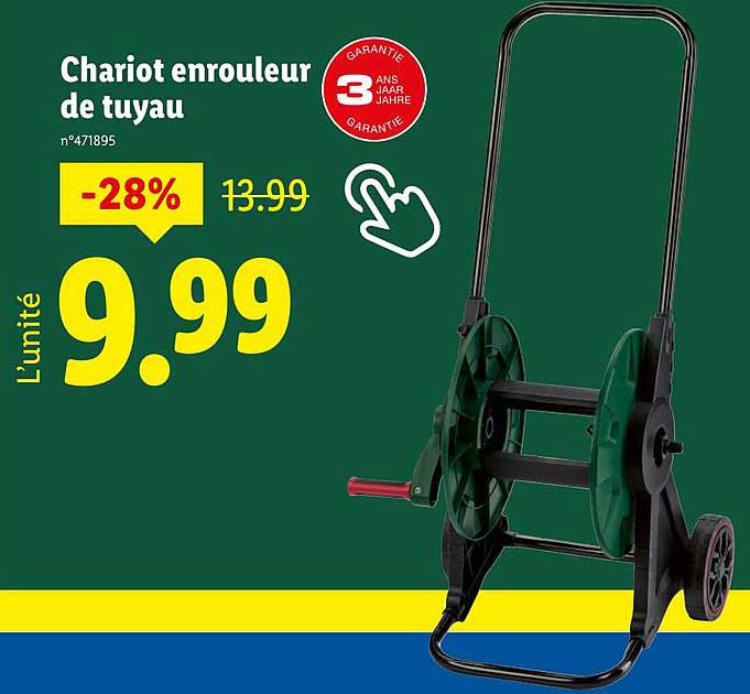 Chariot enrouleur de tuyau