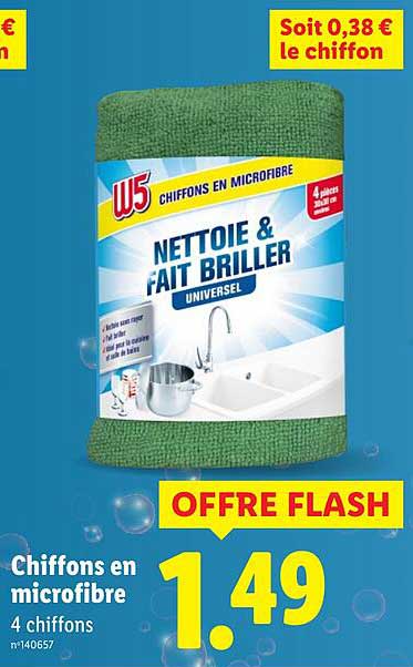 Chiffons en microfibre