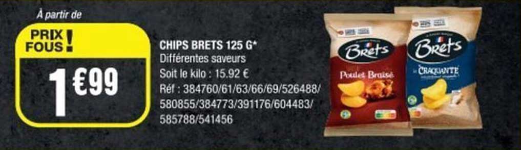 CHIPS BRETS 125 G*