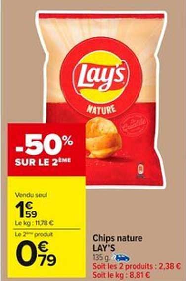 Chips nature LAY'S