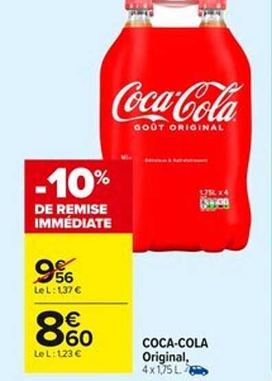 Coca-Cola Original, 4 x 1,75 L