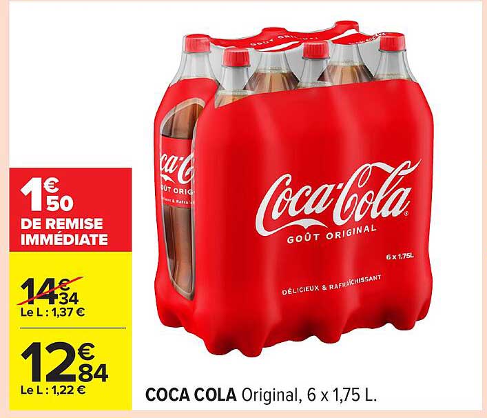 COCA COLA Original, 6 x 1,75 L