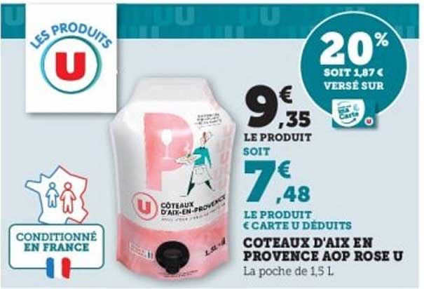 COTEAUX D'AIX EN PROVENCE AOP ROSE U