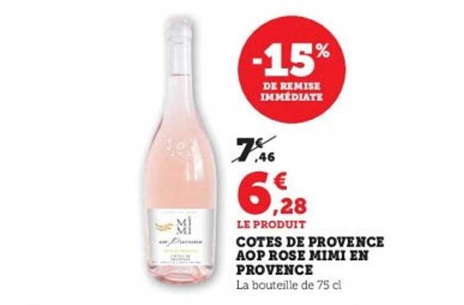 COTES DE PROVENCE AOP ROSE MIMI EN PROVENCE