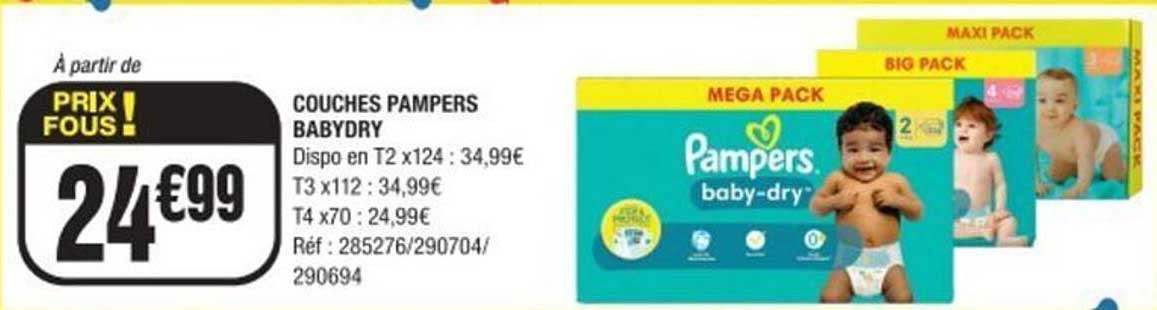 COUCHES PAMPERS BABYDRY