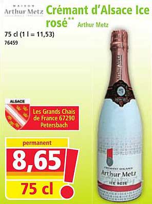 Crémant d’Alsace Ice rosé**