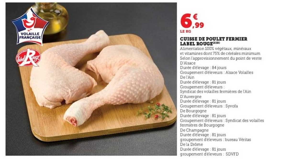 CUISSE DE POULET FERMIER LABEL ROUGE