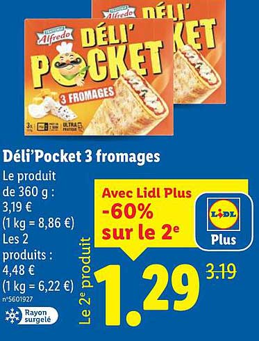 Déli’Pocket 3 fromages
