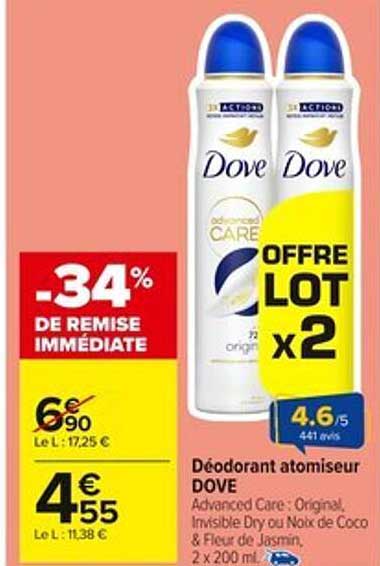 Déodorant atomiseur DOVE