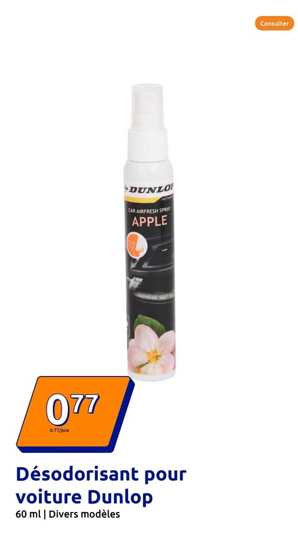 Désodorisant pour voiture Dunlop