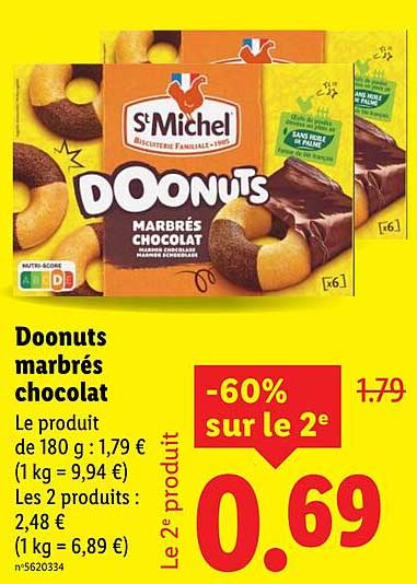 Doonuts marbrés chocolat