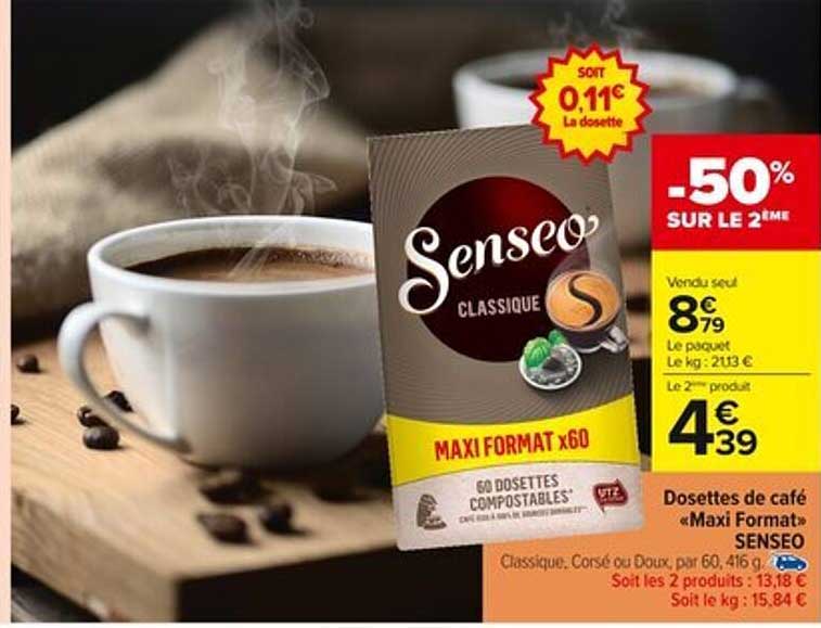 Dosettes de café «Maxi Format» SENSEO