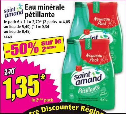 Eau minérale pétillante