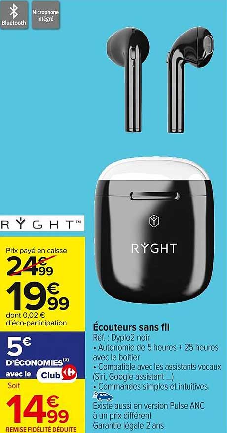 Écouteurs sans fil