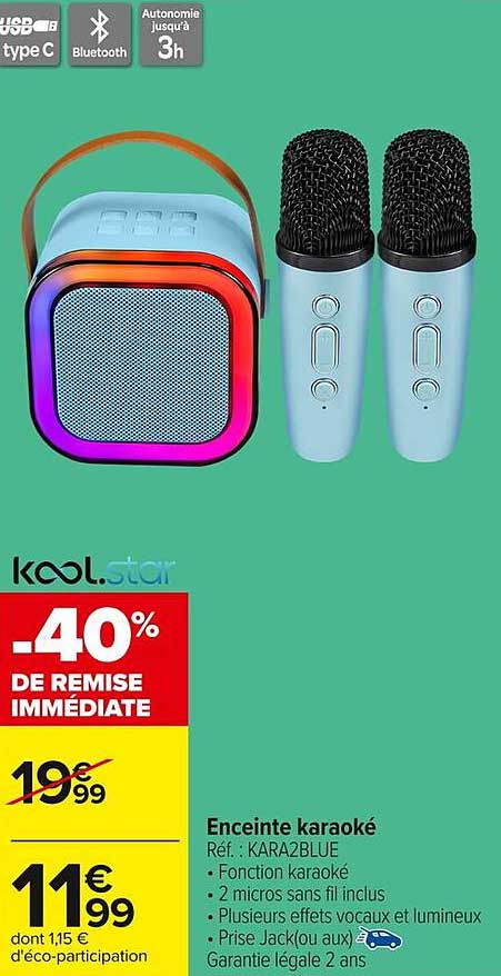 Enceinte karaoké KOOL.star