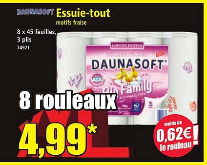 Essuie-tout motifs fraise