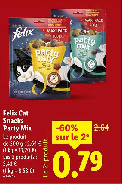 Felix Cat Snacks Party Mix