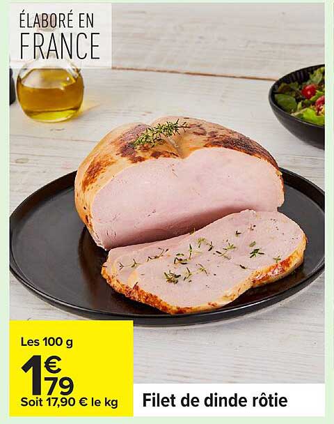 Filet de dinde rôti