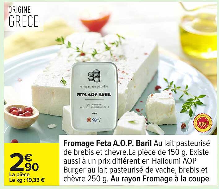 Fromage Feta A.O.P. Baril