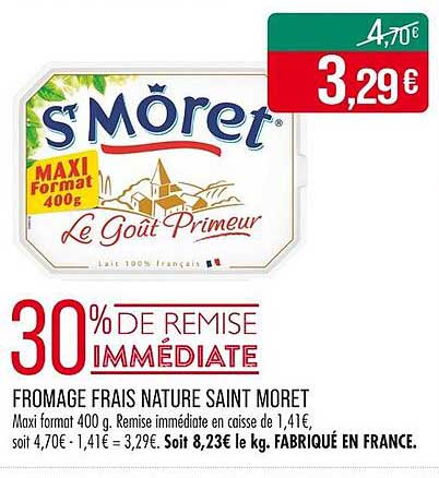 FROMAGE FRAIS NATURE SAINT MORET