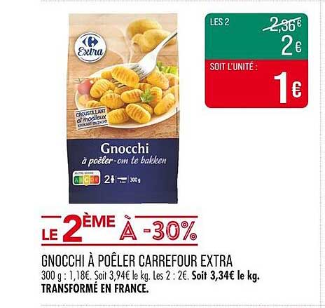 Gnocchi à poêler Carrefour Extra