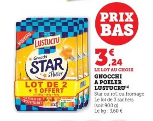 GNOCCHI A POELER LUSTUCRU