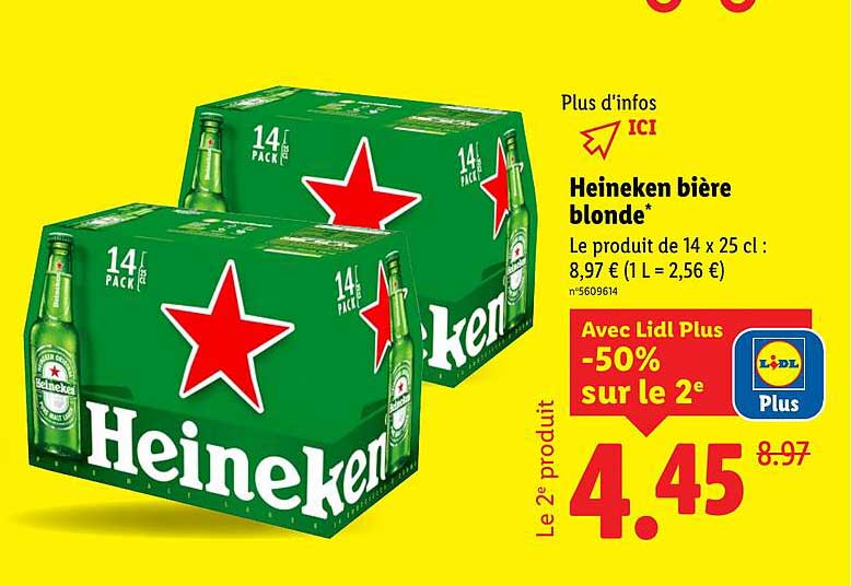 Heineken bière blonde*