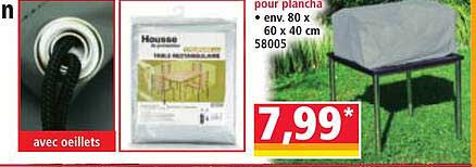 Housse de protection pour plancha
