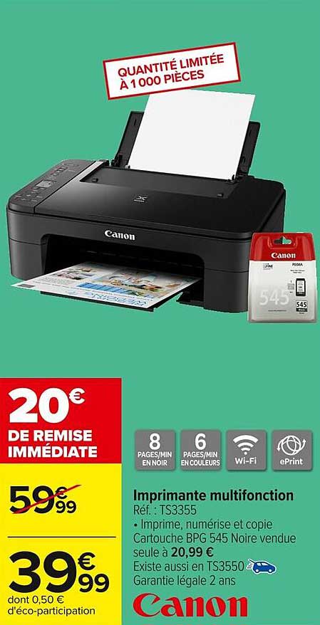 Imprimante multifonction Canon TS3355