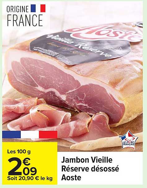 Jambon Vieille Réserve désossé Aoste