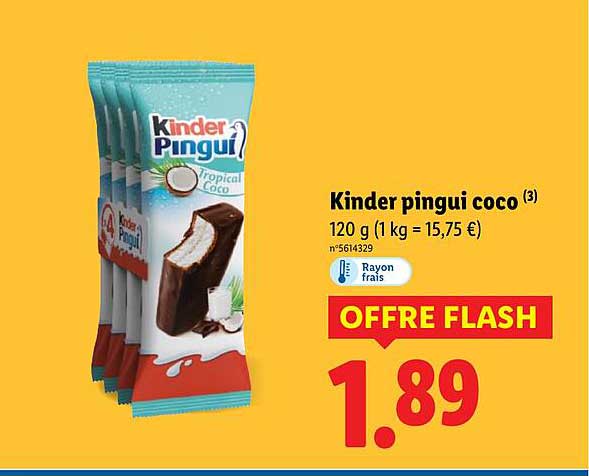 Kinder pingui coco