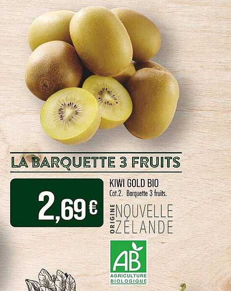 LA BARQUETTE 3 FRUITS